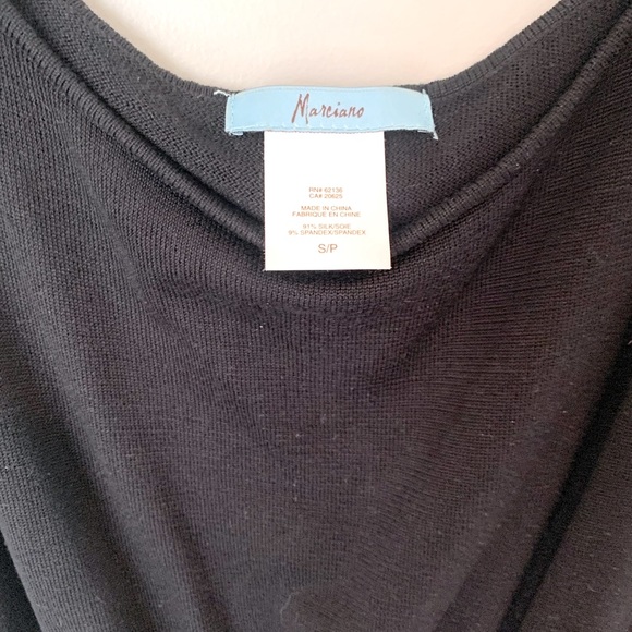 Marciano size S black knit top - Picture 5 of 7